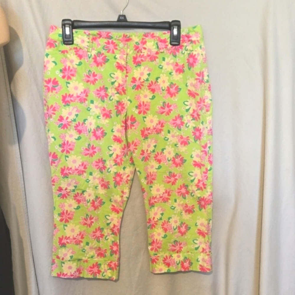Lilly pulitzer floral Capri pants